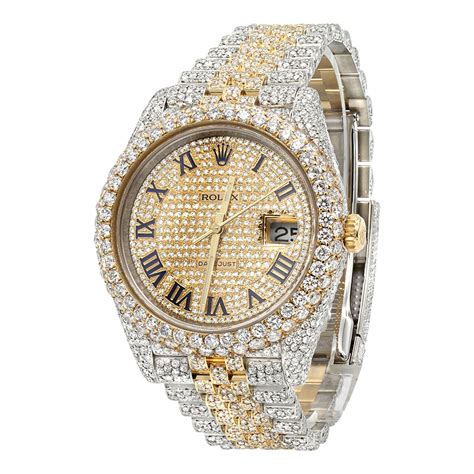 massive gold fake diamond mens watch|luxury watches that are fake.